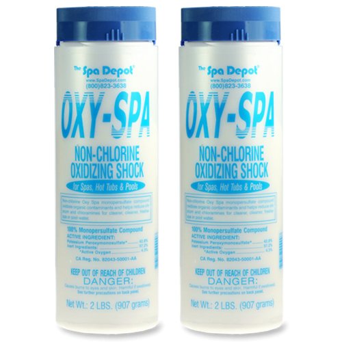 2-pack Oxy-spa Non-chlorine Hot Tubamp Pool Mps Shock 2 X 2lb 4 Lbs Total