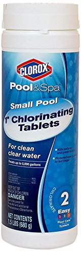 Clorox Pool&ampspa 60001clx Small Pool 1-inch Chlorinating Floater Tablets 15-pound