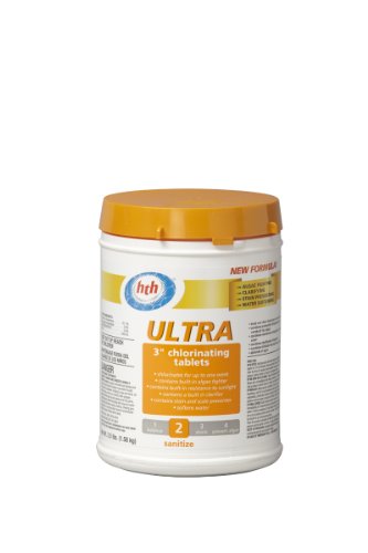 Hth 41244 3-inch Ultra Chlorinating Tablets For Swimming Pools 35-pound