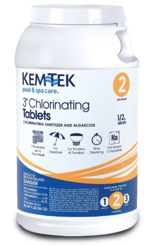 Kem-tek 095 3-inch Chlorinating Tablets For Pool And Spa 9-pound
