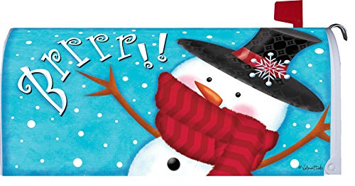 &quot Brrrr Snowmanquot - Magnetic Mailbox Makeover Cover - Winter Themed