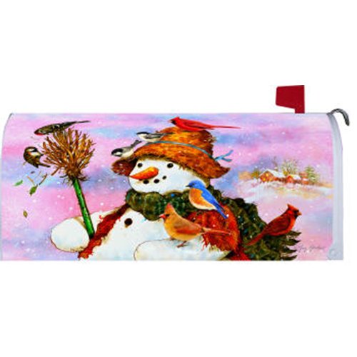 Custom Decor Woodland Snowman Mailbox Cover