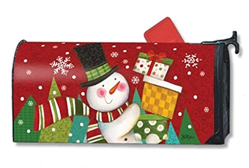 Mailwraps Happy Snowman Mailwrap Mailbox Cover 01396