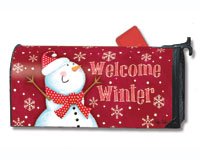 Mailwraps Red Snowman Mailbox Cover 08767