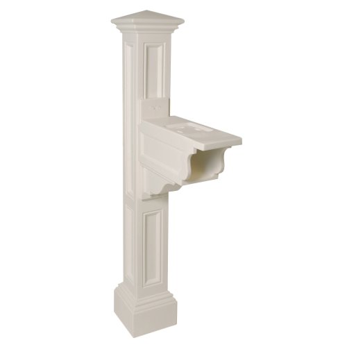 Mayne 5846-WH Charleston Plus Mailbox Post White