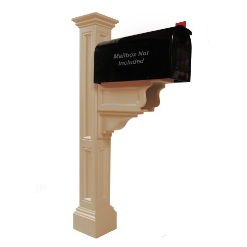 Mayne 5846-cl Charleston Plus Mailbox Post Clay