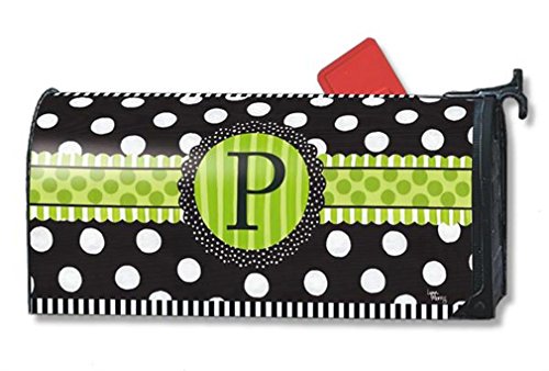 MailWraps Frolic Monogram P Mailbox Cover 01190P