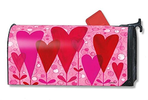 MailWraps Heart Flowers Mailbox Cover 01123