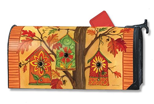 Mailwraps Fall Birdhouses Mailbox Cover 01024