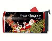 Mailwraps Santas Sleigh Mailbox Cover 01245