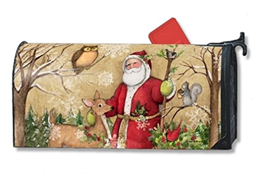 Mailwraps Woodland Santa Mailwrap Mailbox Cover 01394