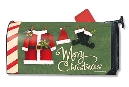 Santa Suit Large  Oversized Magnetic Mailbox Cover Christmas Mailwraps