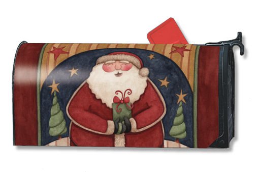 Santas Gift Christmas Mailbox Cover Ups Magnetic Mailbox Cover