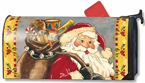 St Nick Christmas Santa Magnetic Mailbox Cover Mailwraps