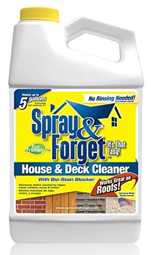 Spray Forget Revolutionary House Deck Cleaner Concentrate Best Deck Cleaner - SFHD64OZ - Best Siding Cleaner -House Deck mold remover moss remover mildew remover and algae remover - 64 ounces - 1 Pack