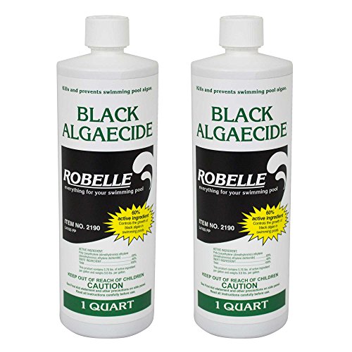 Robelle 2190-02 Black Algaecide For Swimming Pools 2 Pack 1 Quart