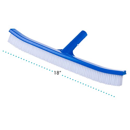 Milliard 18" Extra-wide Nylon Algae Pool Brush, Designed For Use With Vinyl Lined Pools