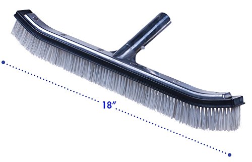 Milliard Heavy Duty NylonWire Hybrid Swimming Pool Algae Brush - Extra-Wide 18