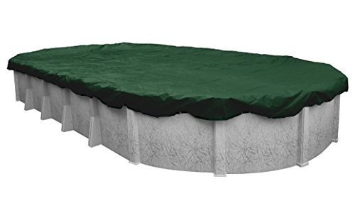 Pool Mate 321632-4-PM Heavy-Duty Winter Oval Above-Ground Pool Cover 16 x 32-ft Grass Green