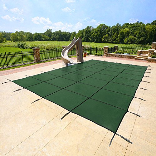 Yard Guard 20 x 40 Feet Rectangular Mesh Pool Safety Cover Green  DG20405