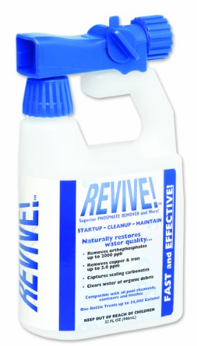 REVIVE Swimming Pool Phosphate and Algae Remover Chemical For Pools - 16 oz