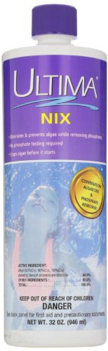 Ultima 26280 Nix Algaecide And Phosphate Remover For Swimming Pool 1 Qt