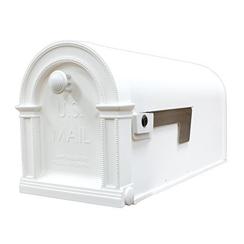 Gibraltar LM11000W Laurel Decorative Plastic Post Mount Mailbox Arctic White Model LM11000W Outdoor Hardware Store