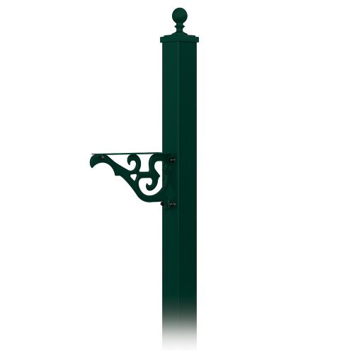 Salsbury Industries 4845GRN Decorative Mailbox Post Victorian In-Ground Mounted Green by Salsbury Industries