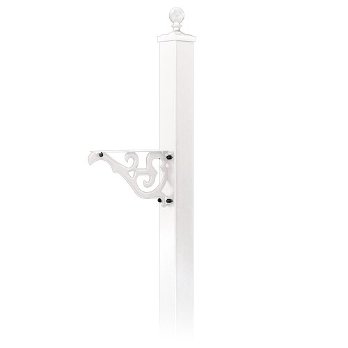 Salsbury Industries 4845wht Decorative Mailbox Post Victorian In-ground Mounted White