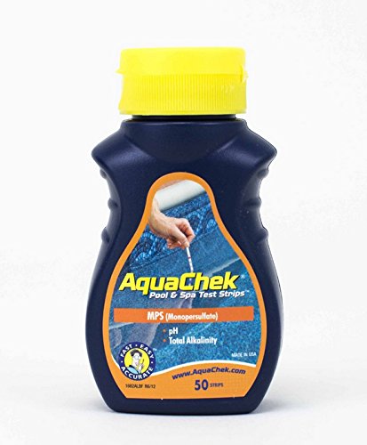 AquaChek Orange 561682A Swimming Pool Spa Monopersulfate 3-in-1 Test Strips - 50
