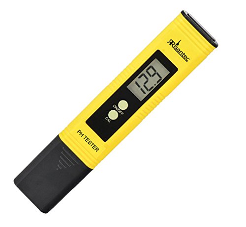 Risantec Digital Ph Meter Tester Best For Water Aquarium Pool Hot Tub Hydroponics Wine - Push Button Calibration