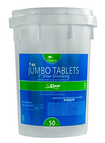 Rx Clear 3 Inch Stabilized Chlorine Tablets 50 Lbs