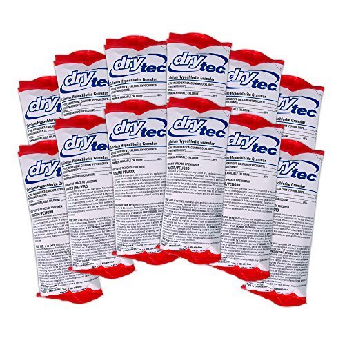 Dry Tec 1-1901-12 Calcium Hypochlorite Chlorinating Shock Treatment For Swimming Pools 1-pound 12-pack By Drytec