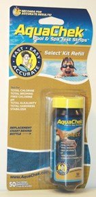 100 New Aquachek Select Refill Swimming Pool Spa 7 Test Strips Phchlorine