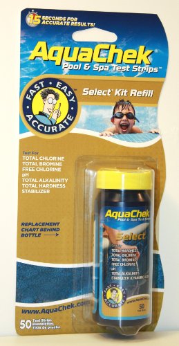 50 AQUACHEK Select Refill Swimming Pool Spa 7 Test Strips pHChlorine Aquacheck