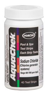 New Aquachek 561161 Swimming Pool Spa White Salt Titrators Test Kit Strips 40pk