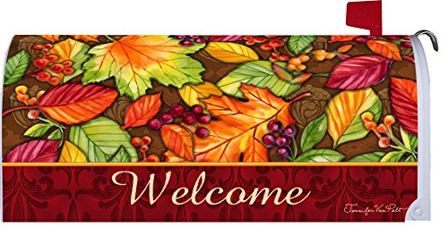 &quot Welcome Leavesquot - Magnetic Mailbox Makeover Cover - Fall Theme