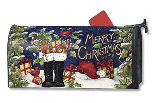 Mailwraps Santas Boots Magnetic Mailbox Cover 05006