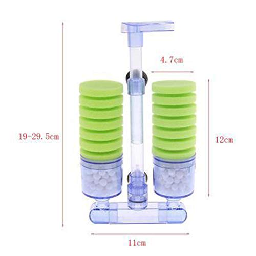 Alician XY-2880 2881 2882 Wall Hanging Pneumatic Biochemical Sponge Filter with Suction Cups for Water Circulation XY-2882 Fish Tank Supplies