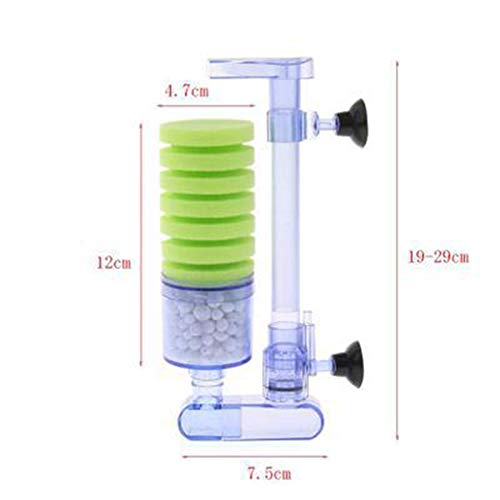 redcolourful XY-2880 2881 2882 Wall Hanging Pneumatic Biochemical Sponge Filter with Suction Cups for Water Circulation XY-2881 Products