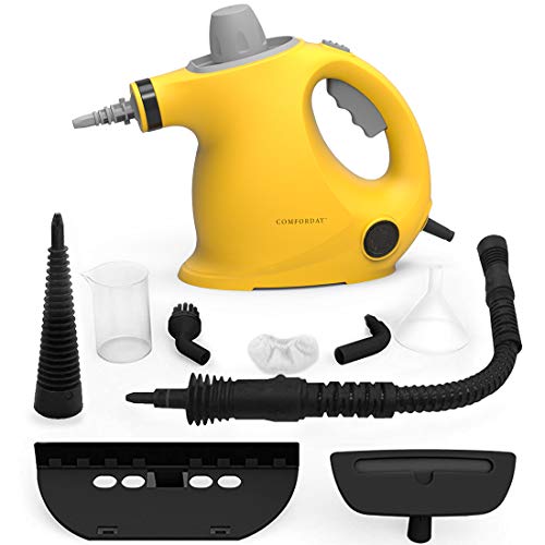 Comforday Steam Cleaner- Multi Purpose Cleaners Carpet High Pressure Chemical Free Steamer with 9-Piece Accessories Perfect for Stain Removal Curtains Car SeatsFloorWindow Cleaning