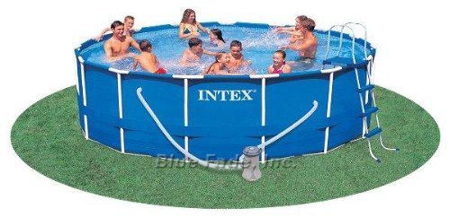 Intex Soft Sided Metal Frame 15 Round Swimming Pool