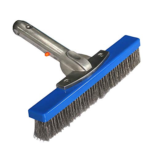 Daveyspa 10Swimming Pool Brush Stainless Steel Wire Brush for WallsTiles Floors Curved Cleaning Brushes
