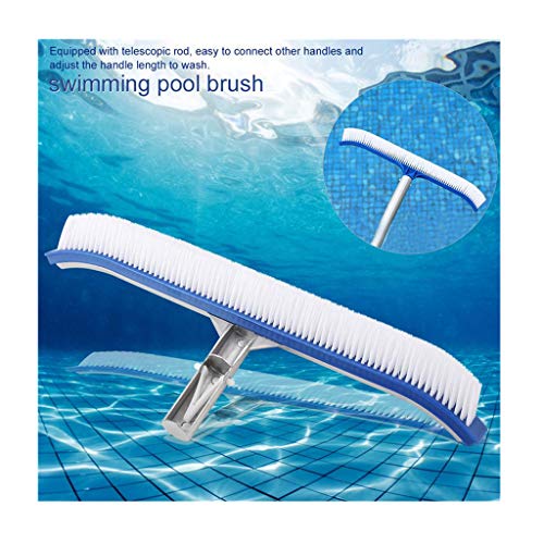 ErYao Pool Brush Head Strong Aluminium Swimming Pool Cleaning Brush These Heavy Duty Brushes Cleans Walls Tiles Floors Effortlessly Sleek Design Strong Bristles Multicolor
