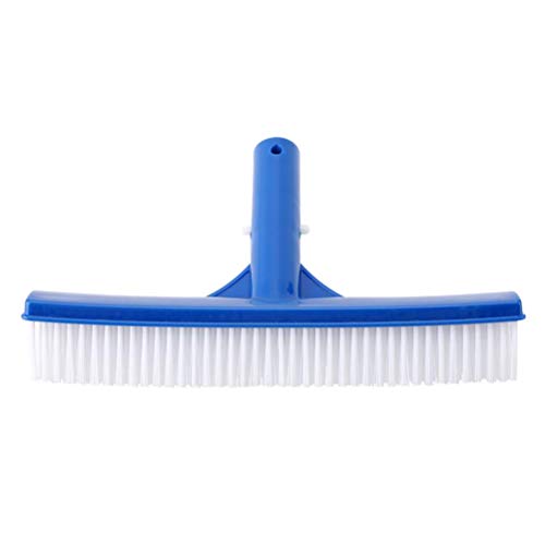 NOENNULL Swimming Pool Brush 10inch Wide Pool Brush Durable High-Density Polyethylene Brush with Screw Hole for Cleaning Pool Walls Pool Ground Surfaces