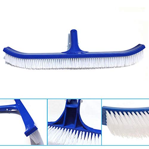 gu6uesa8n 18inch Extra-Wide Curved Swimming Pool Brush Head Heavy Duty Cleaning Pool Floor Wall for Hot Tubs Spa Fishpond