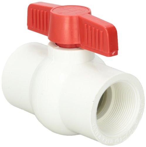 Hayward Qvc1015tsew 1-12-inch White Qvc Series Compact Ball Valve With Threaded End Connection