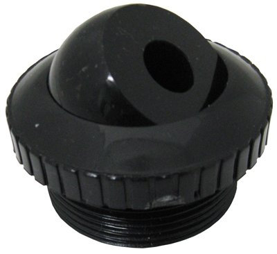 Custom Molded Products 25552-204 15&quot Mpt Black Poolamp Spa Eyeball Fitting With 12&quot Orifice