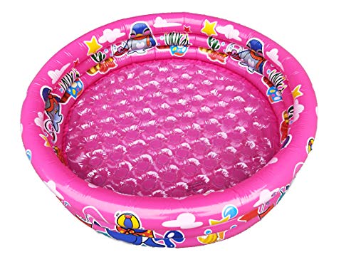 Big summer Inflatable Kiddie Pool-3 Ring Circles Swimming Pool Ball Pit Pool47 X 16 Pink