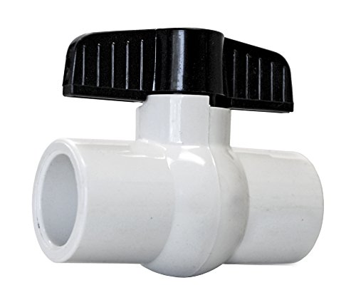 American Valve P200s 1&quot Pvc Ball Valve Socket Schedule 40 1-inch